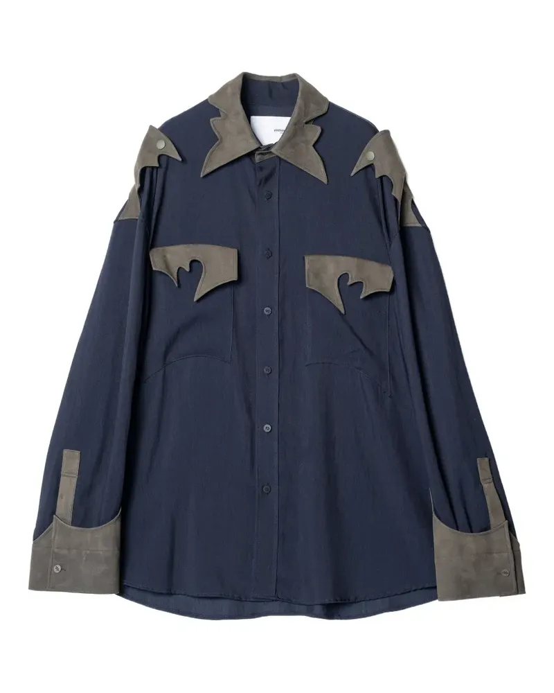 Yoshio Kubo Drift Flap shirt - Blau Blau