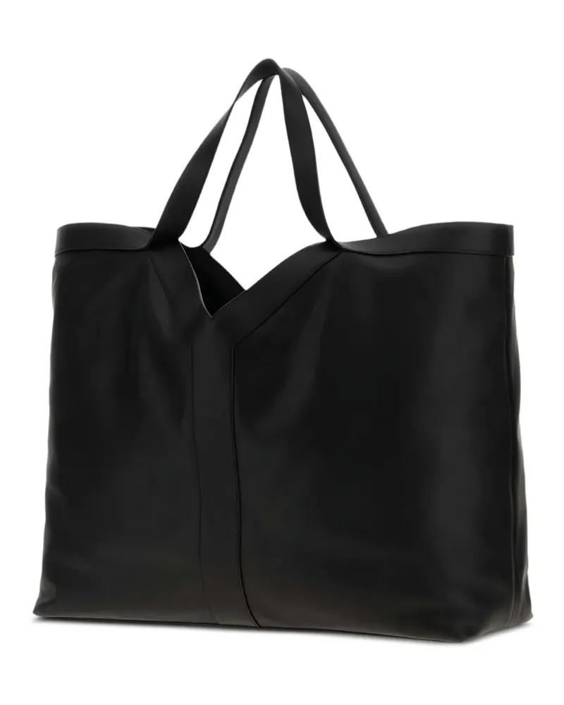 Saint Laurent Tote Bag mit V-Ausschnitt - Schwarz Schwarz