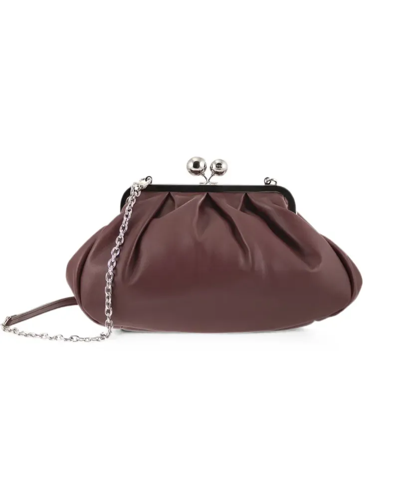 Max Mara medium Pasticcino leather clutch bag - Rot Rot
