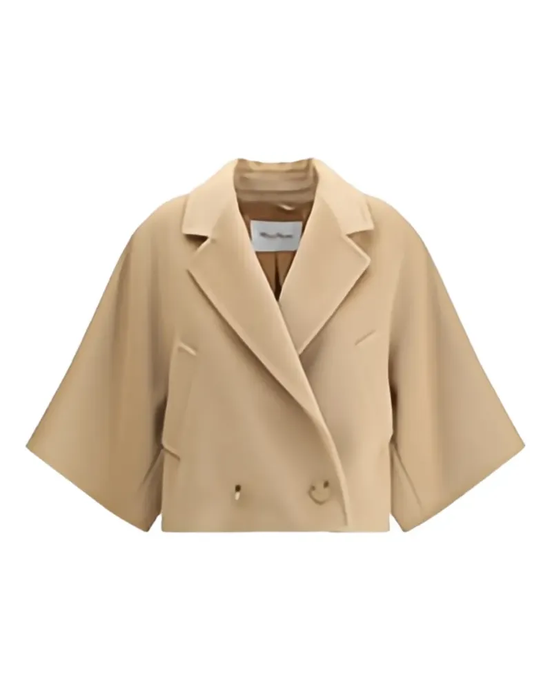Max Mara Doppelreihige Galea Cropped-Jacke - Nude Nude