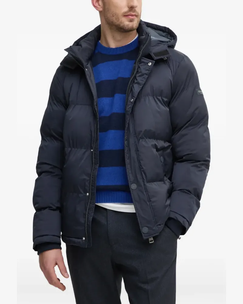 Guess Gefütterte Kapuzenjacke - Blau Blau