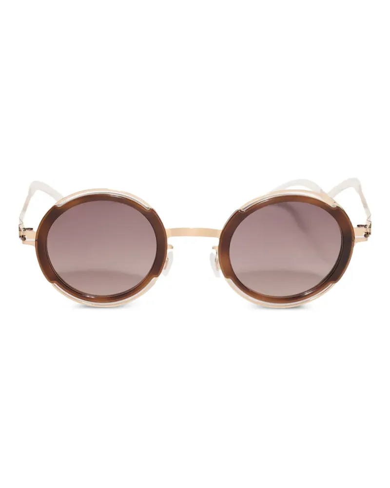 Mykita Pearl Sonnenbrille mit rundem Gestell - Gold Gold