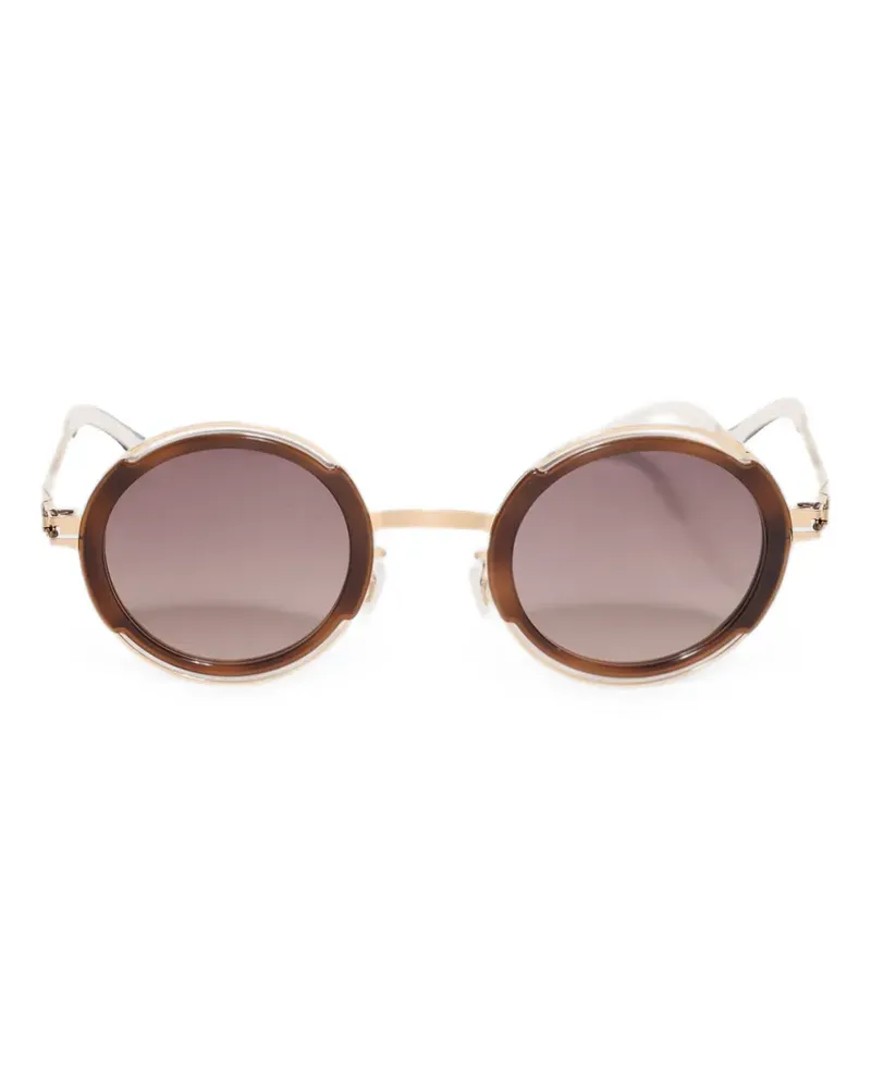 Mykita Pearl Sonnenbrille mit rundem Gestell - Braun Braun