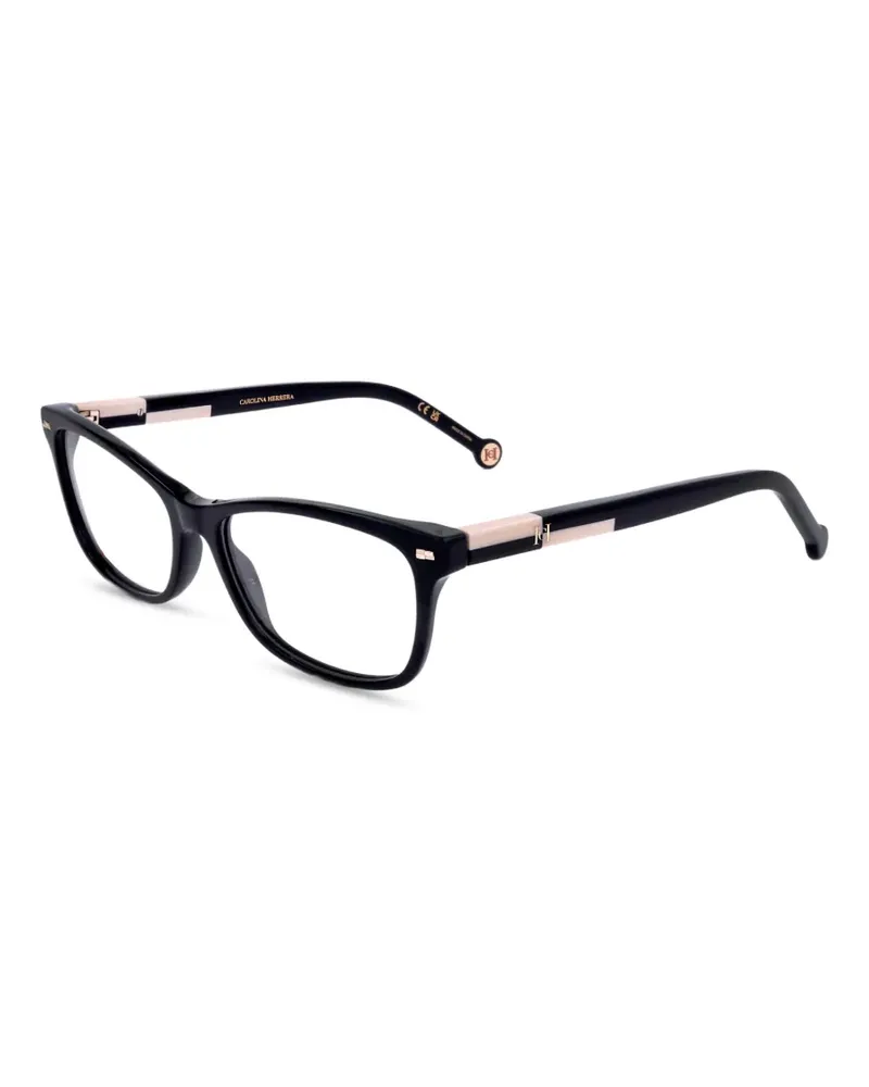 Carolina Herrera New York Brille mit eckigem Gestell - Schwarz Schwarz