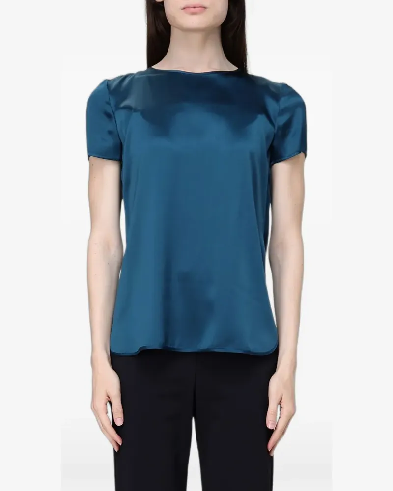 Max Mara crew-neck T-shirt - Blau Blau
