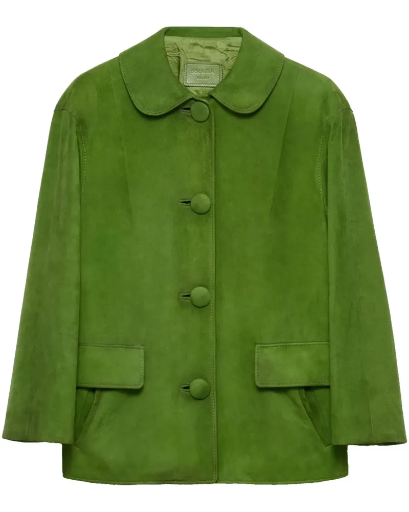 Prada Jacke aus Wildleder - Grün Grün