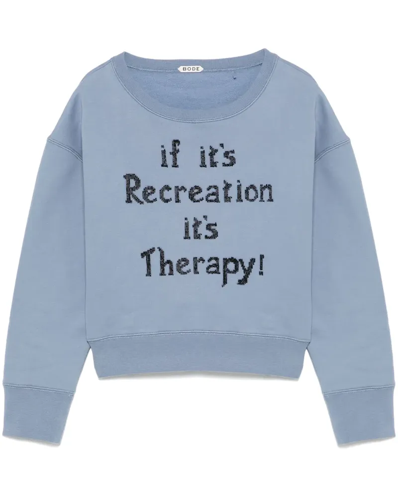 BODE Recreation Sweatshirt - Blue Blue