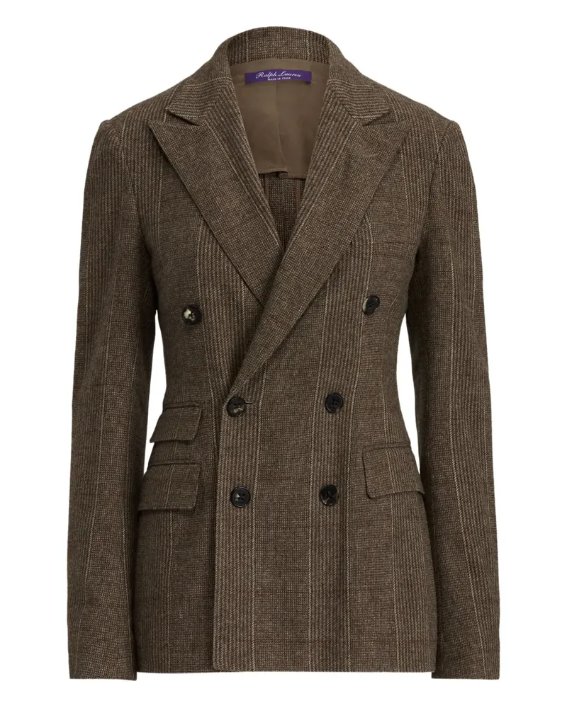 Ralph Lauren double-breasted pinstripe-pattern blazer - Braun Braun