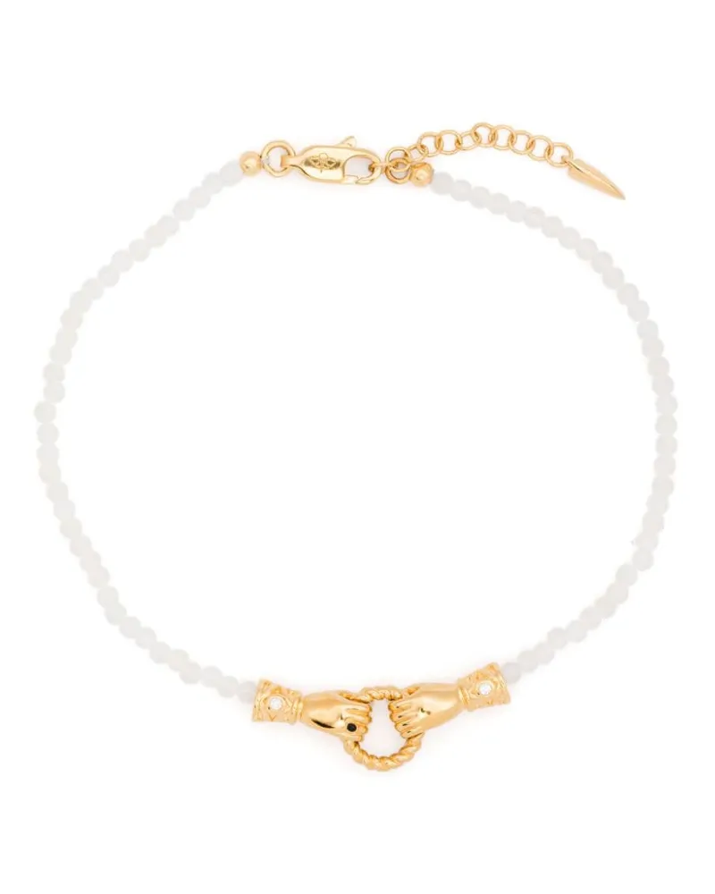 Missoma Harris Reed in Good Hands bracelet - Weiß Weiß