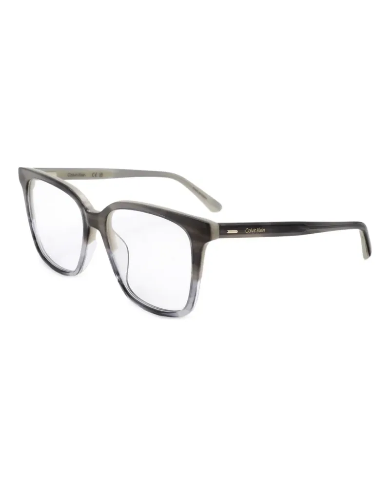 Calvin Klein Brille mit eckigem Gestell - Grau Grau