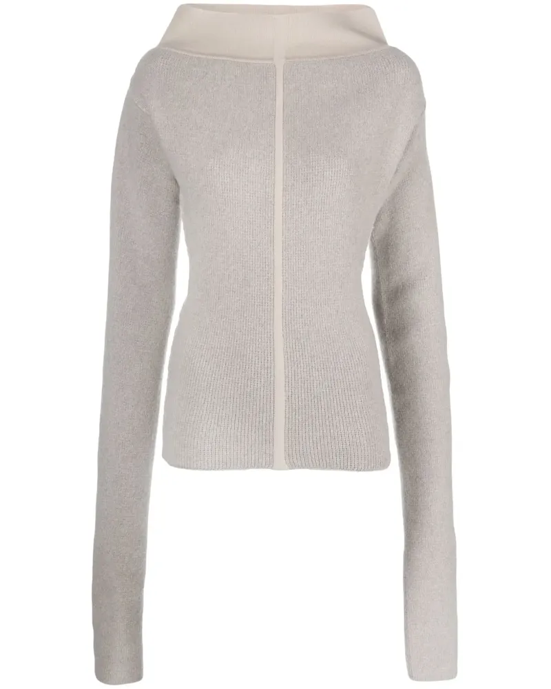Rick Owens Pullover mit Stehkragen - Grau Grau