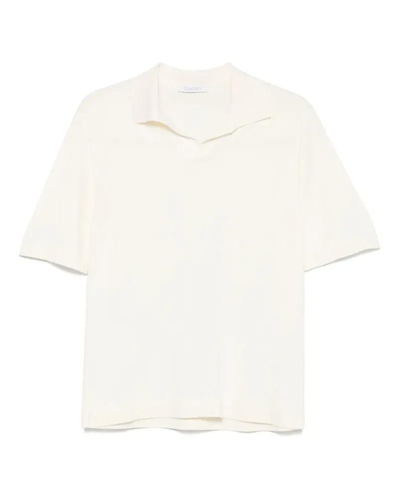 Cruciani Fein geripptes T-Shirt - Nude Nude