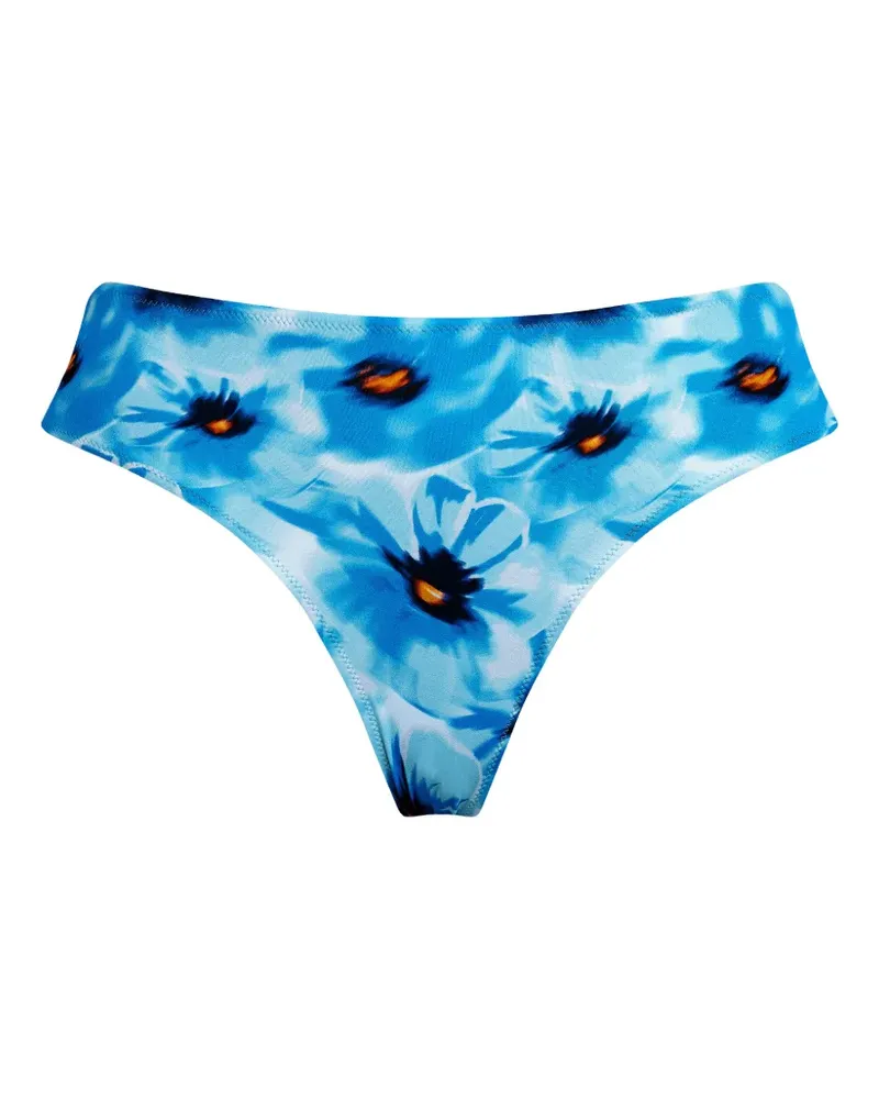Vilebrequin flower-print bikini bottom - Blau Blau