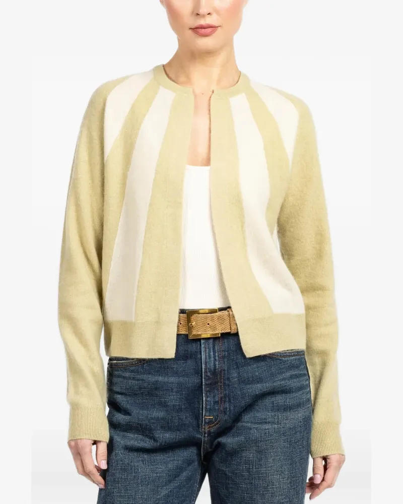 Frenckenberger striped-sun cardigan - Nude Nude