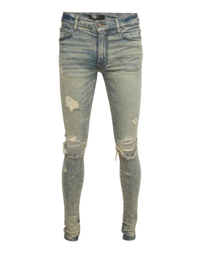 Amiri Skinny-Jeans im Distressed-Look - Blau Blau