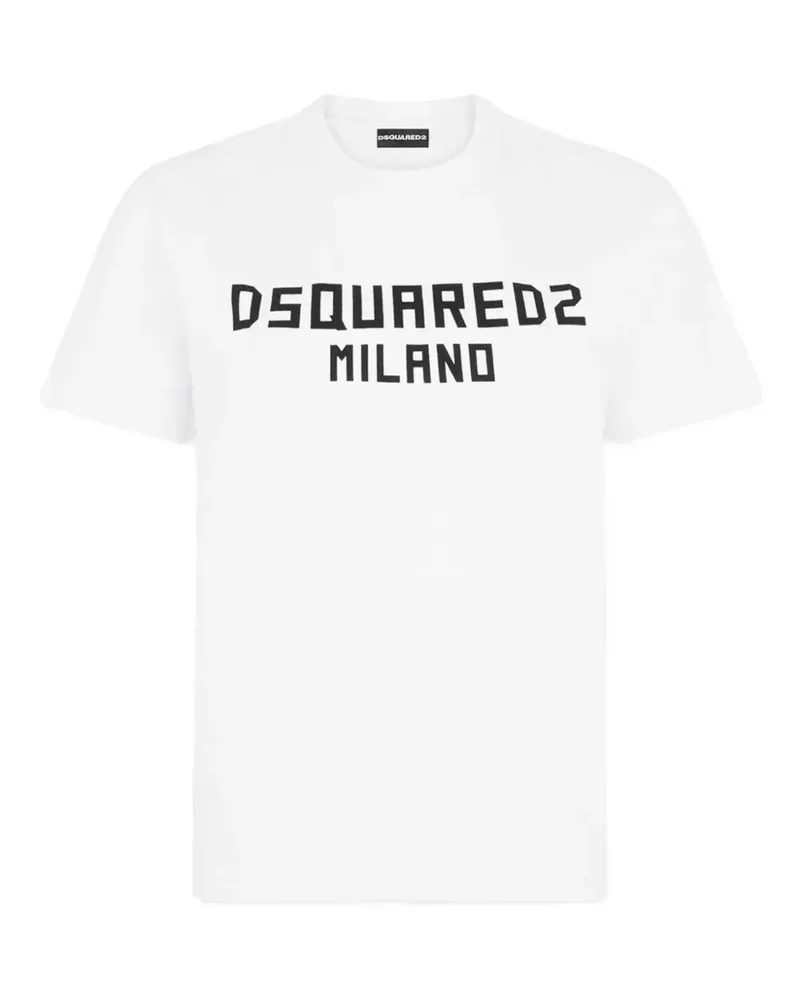 Dsquared2 Milano Just Right T-Shirt mit Logo-Print - Weiß Weiß