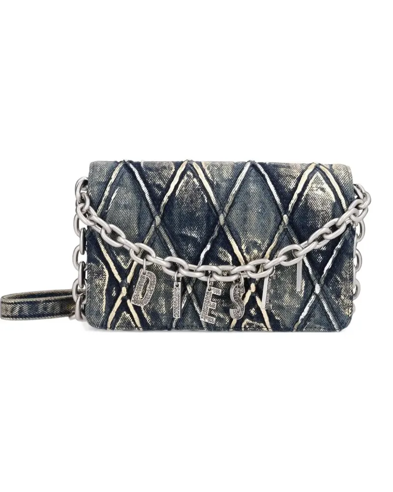 Diesel Gesteppte Schultertasche - Blau Blau