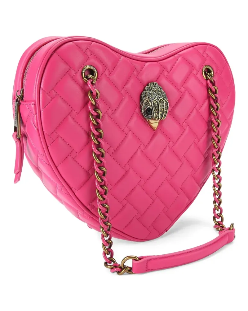 Kurt Geiger Kensington Heart Tote Bag mit Adlerverzierung - Rosa Rosa
