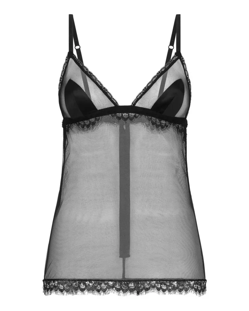 Dolce & Gabbana Camisole-Top mit Spitze - Schwarz Schwarz