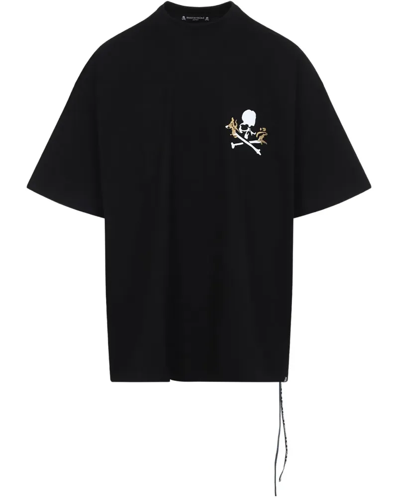 Mastermind Japan T-Shirt aus Baumwolle - Schwarz Schwarz