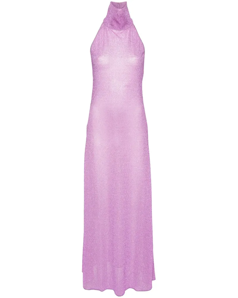 Oséree Maxikleid aus Lurex - Violett Violett