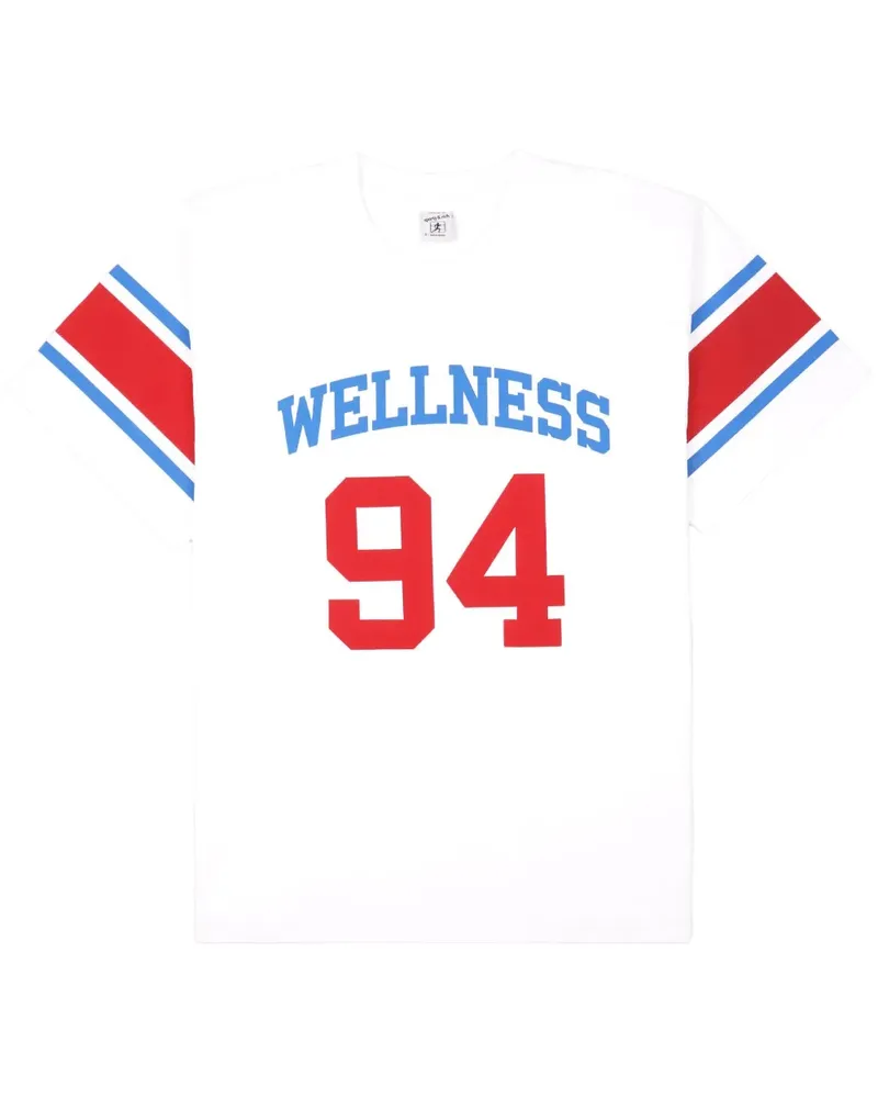 SPORTY & RICH Wellness 94 Rugby T-Shirt - Weiß Weiß