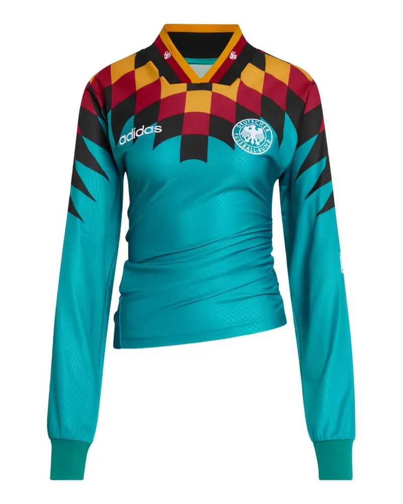 adidas Germany Reconstructed Trikot mit V-Ausschnitt - Grün Grün