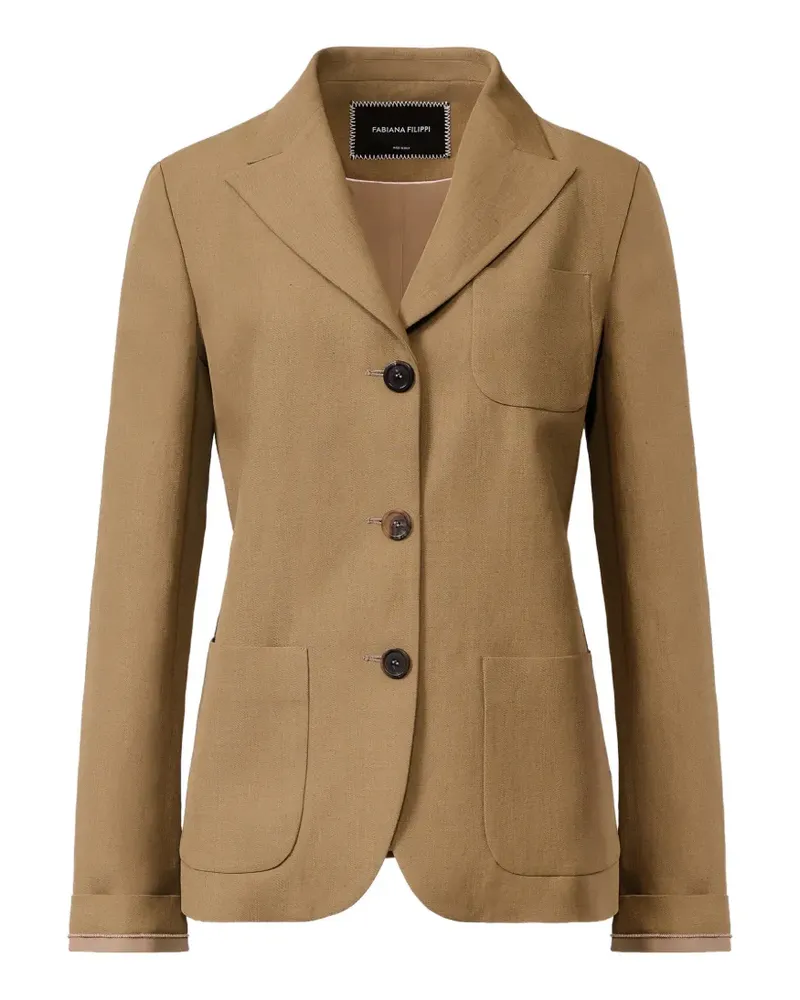 Fabiana Filippi button front jacket - Nude Nude