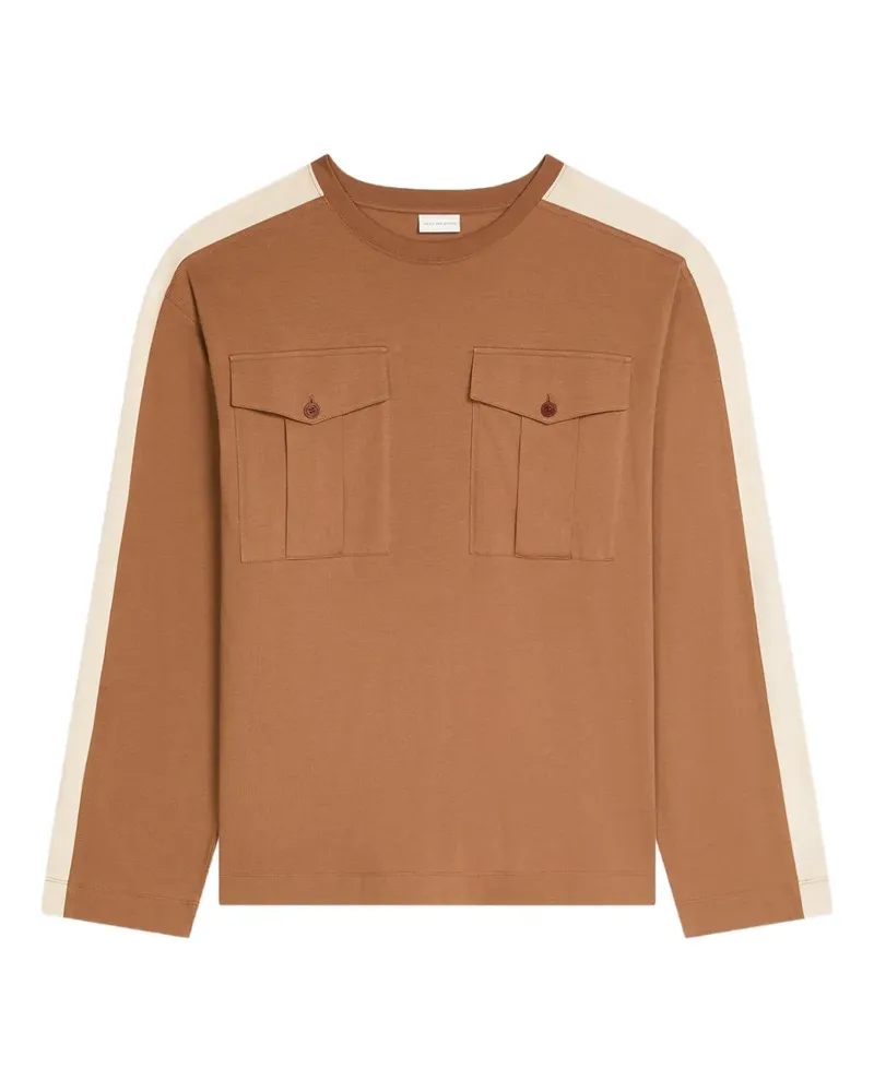 Dries van Noten Klassisches Langarmshirt - Braun Braun