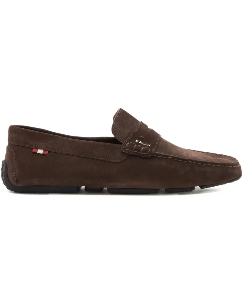 Bally Pilot Driver Loafer aus Wildleder - Braun Braun