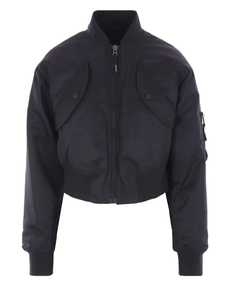 ASPESI Bomberjacke mit Klappentasche - Schwarz Schwarz
