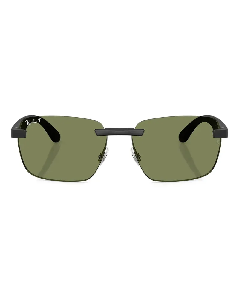 Ray Ban rectangle-frame sunglasses - Schwarz Schwarz