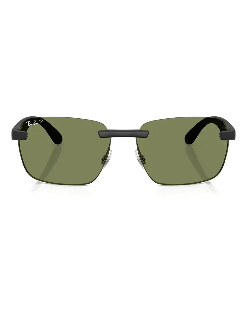 Ray Ban rectangle-frame sunglasses - Schwarz Schwarz