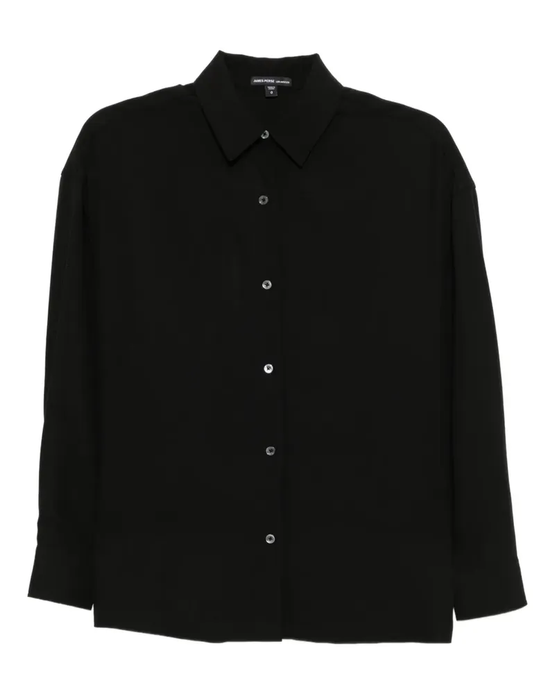James Perse Bluse mit Knöpfen - Schwarz Schwarz