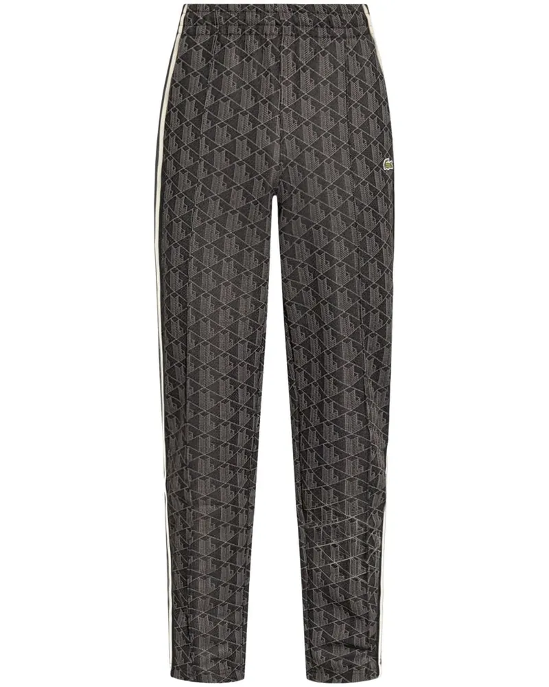 Lacoste Paris Jogginghose mit Monogramm - Schwarz Schwarz