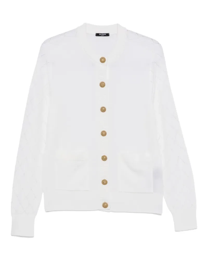 Balmain long-sleeves cardigan - Weiß Weiß