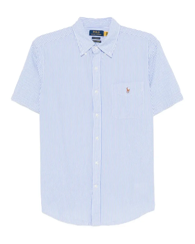 Ralph Lauren Gestreiftes Hemd mit kurzen Ärmeln - Blau Blau