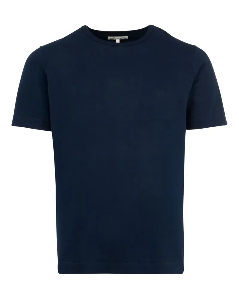 Merz b. Schwanen T-Shirt mit Rundhalsausschnitt - Blau Blau
