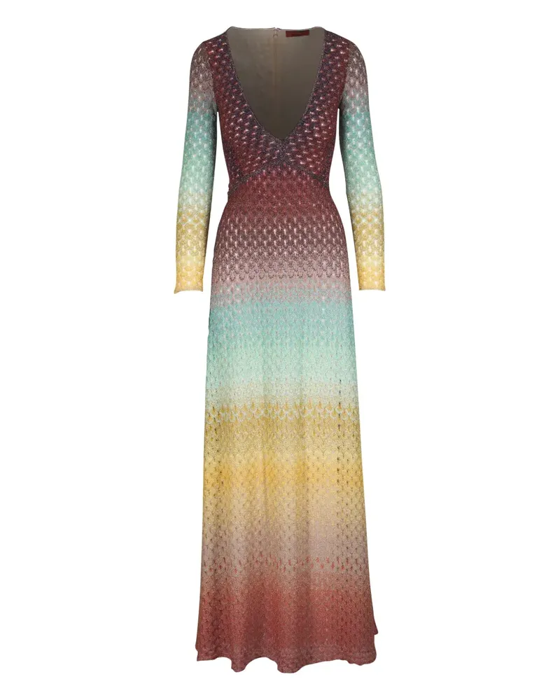 Missoni Maxikleid mit Farbverlauf - Rot Rot