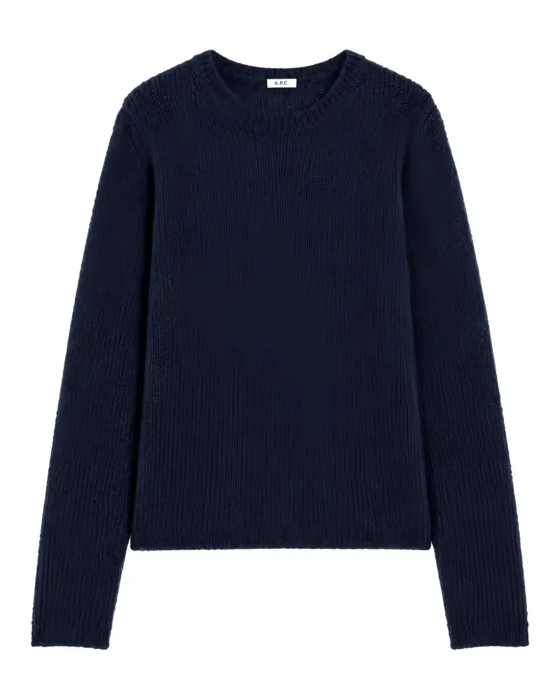 ASPESI chunky-knit round-neck sweater - Blau Blau