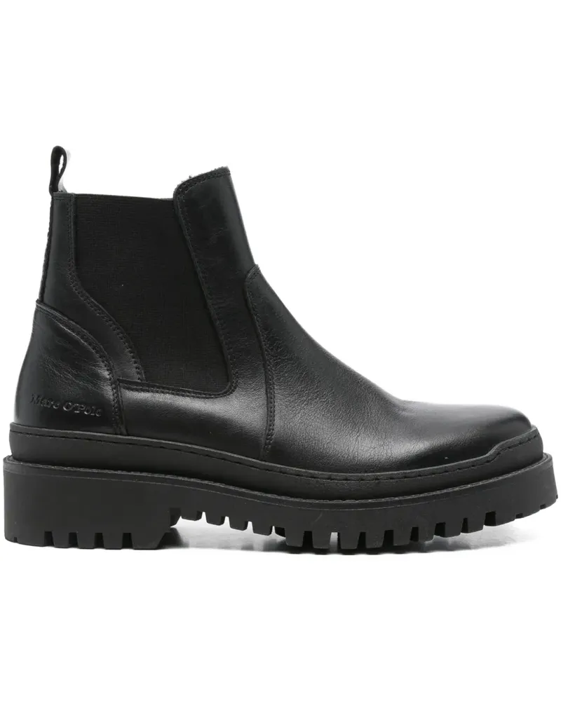 Marc O'Polo Stiefel mit Einsatz - Schwarz Schwarz