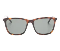 Sonnenbrille mit eckigem Gestell - Braun
