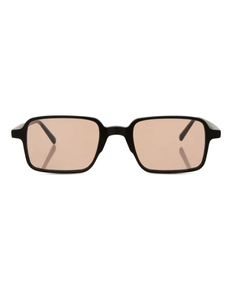 MOSCOT Shindig Sonnenbrille mit eckigem Gestell - Schwarz Schwarz