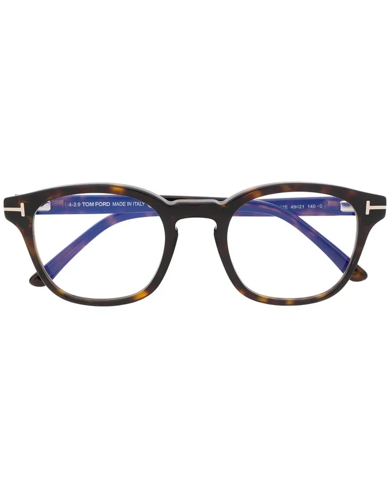 Tom Ford Brille mit getönten Clip-On-Gläsern - Braun Braun
