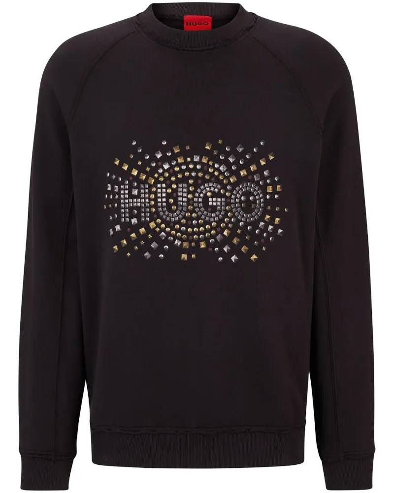 HUGO BOSS T-Shirt mit Logo-Nieten - Braun Braun