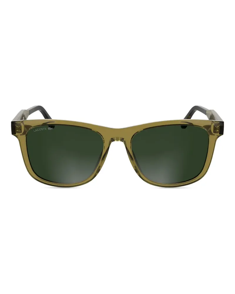 Lacoste Sonnenbrille mit Logo-Print - Grün Grün