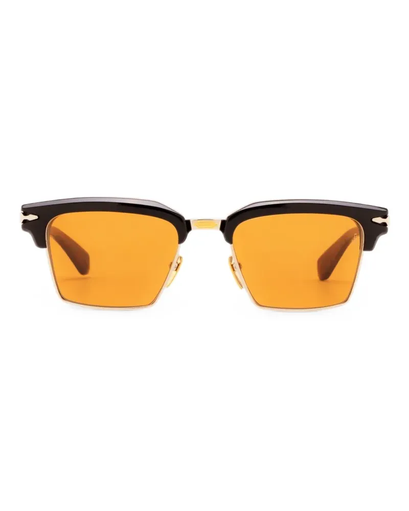 Jacques Marie Mage Alin Sonnenbrille mit Brauensteg - Braun Braun