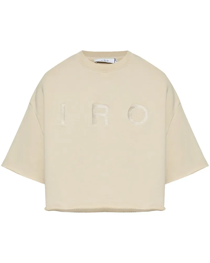 IRO Linda T-Shirt mit Logo-Print - Nude Nude