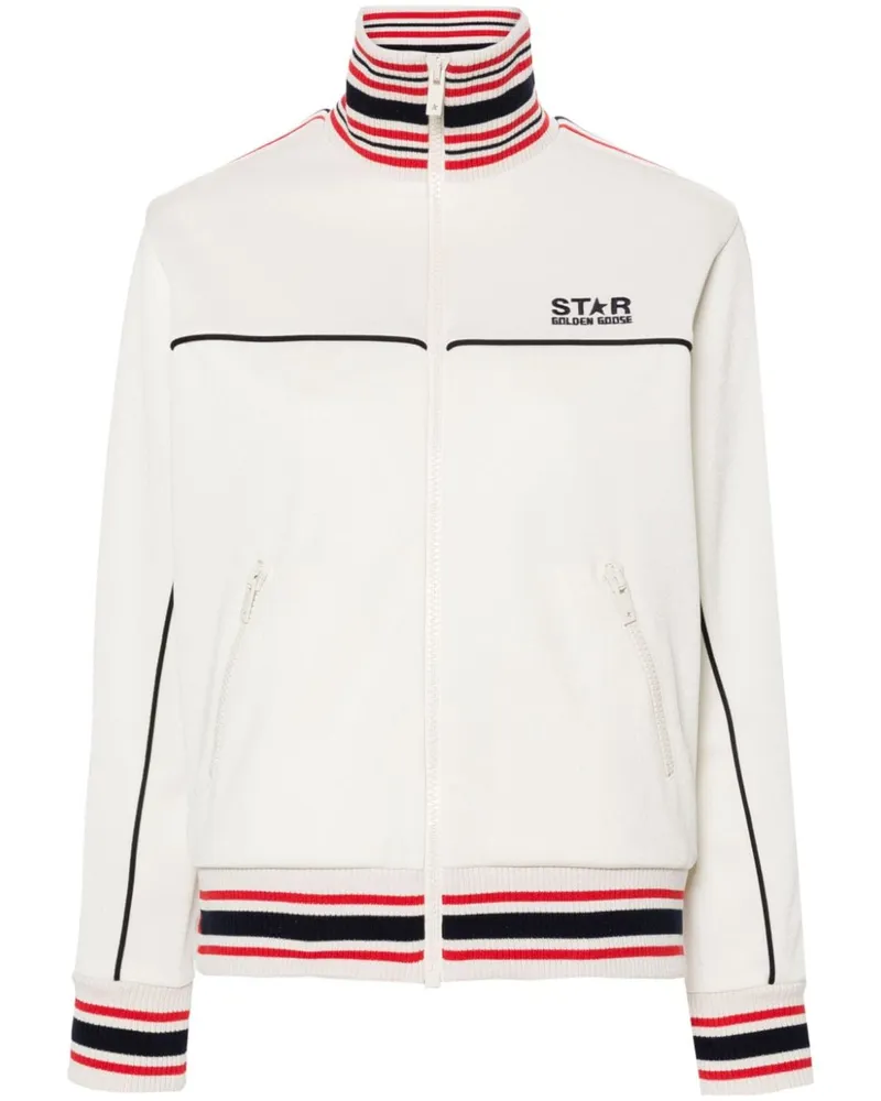 Golden Goose Bomberjacke mit Logo-Stickerei Nude