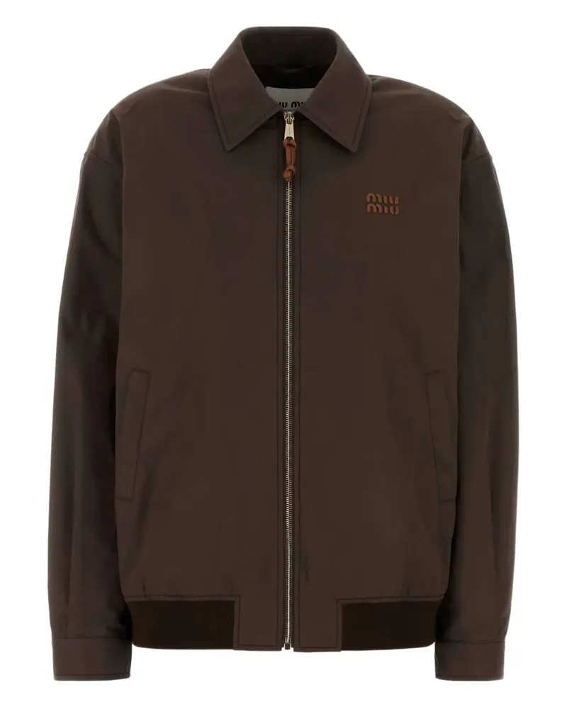 Miu Miu Jacke mit Reißverschluss - Braun Braun